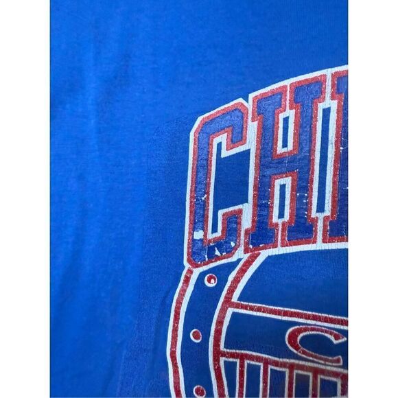 Fits size L - Vintage 1990s Single Stitch Chicago Cubs Screen stars Tshirt - Picture 5 of 9